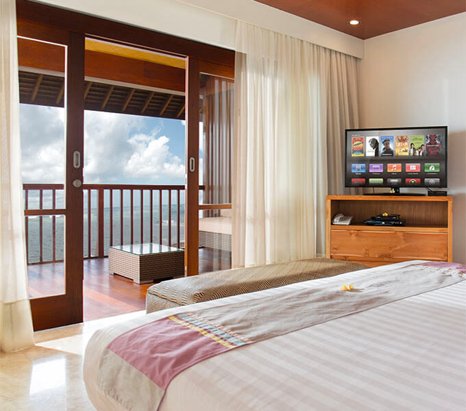 Villa Bayu Gita Beachfront - Upstairs front bedroom